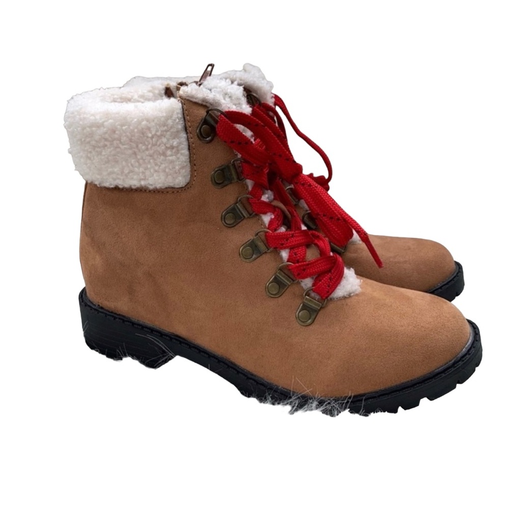 True Craft Girls Lace Up Ankle Hiking Boots Size 2